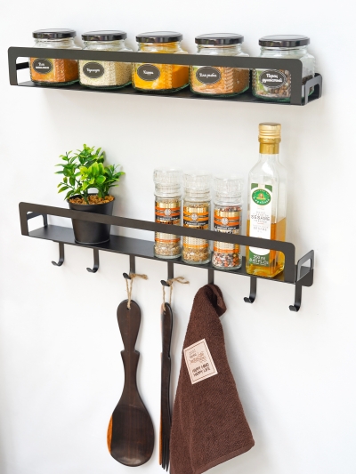 Полка металлическая HANNA 41,5x6,5/2 К